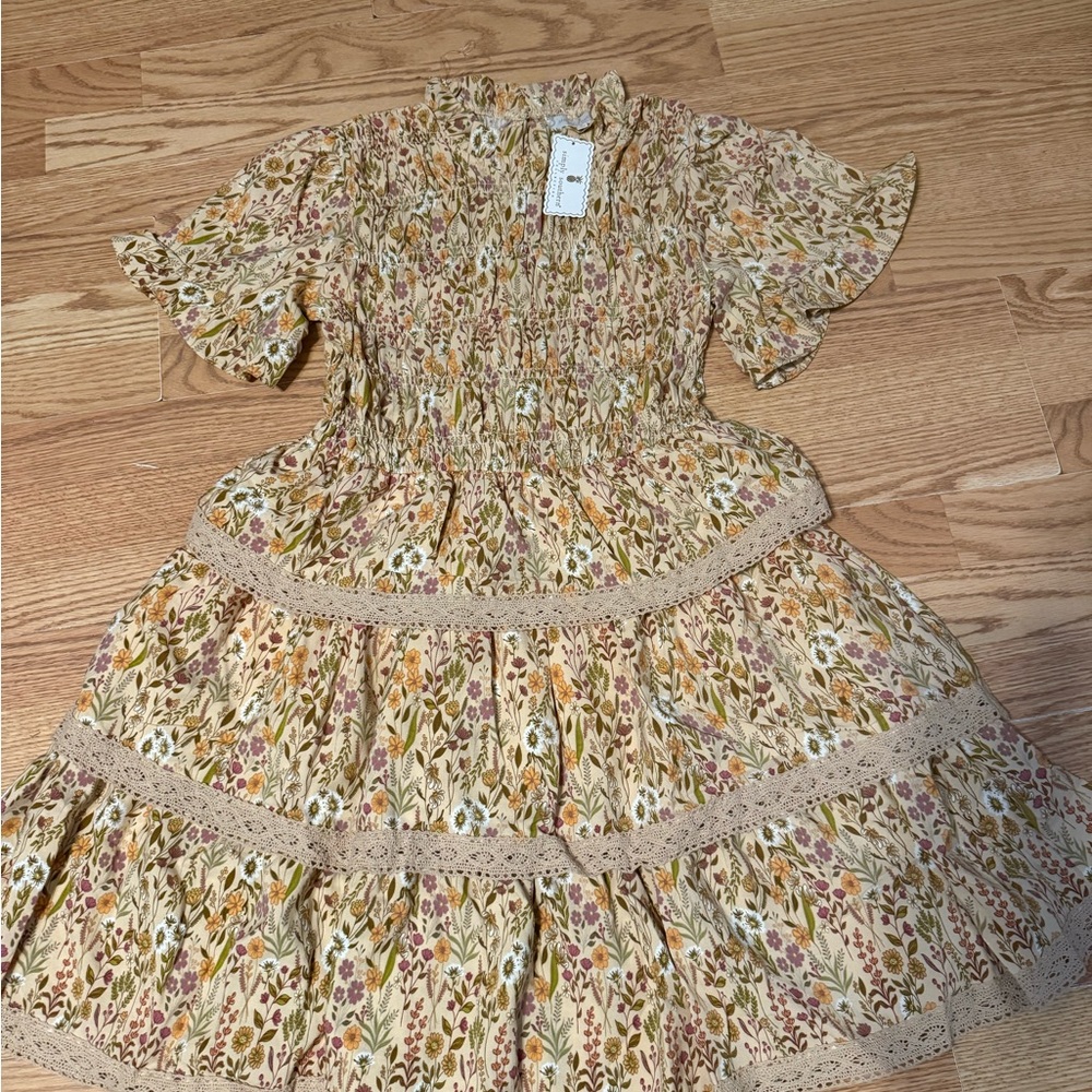 Floral Ruffle Dress NWT - Picture 3 of 6